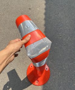 Alternative view of Trụ phân làn giao thông nhựa PU Cao 75cm x đế 25cm Việt Nam