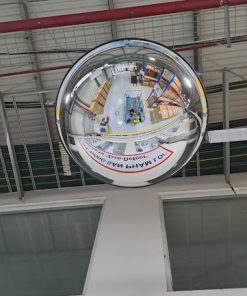Gương cầu 360o treo trần 1/2 quả cầu phi 80cm nhựa Hàn Quốc