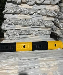 Alternative view of Chặn bánh xe nâng L100 x W16 x H10cm gắn cố định cao su chèn xe nâng, xe tải