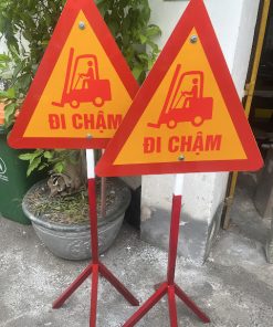 Biển báo xe nâng đi chậm H120cm
