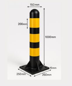 Trụ chống va đập cửa kho D150mm vàng đen