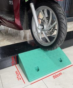 Cầu dắt xe máy nhựa KBN kê bậc cao 10cm màu xanh