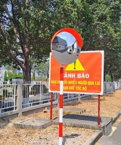 Alternative view of Gương cầu lồi nhựa ngoài trời 60cm viền nhôm cao cấp