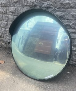 Gương cầu lồi nhựa đen 100cm có mái che ngoài trời giá rẻ