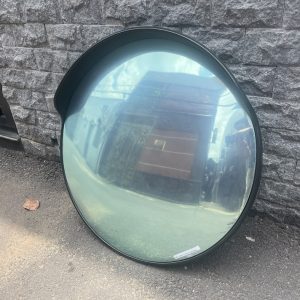 Gương cầu lồi nhựa đen 100cm có mái che ngoài trời giá rẻ