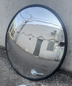 Gương cầu lồi nhựa đen 80cm không mái che giá rẻ