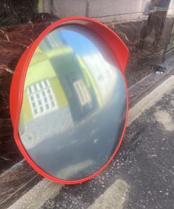 Gương cầu lồi nhựa cam 100cm có mái che ngoài trời giá rẻ