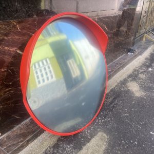 Gương cầu lồi nhựa cam 100cm có mái che ngoài trời giá rẻ