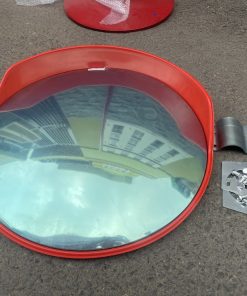 Gương cầu lồi nhựa cam 60cm có mái che ngoài trời giá rẻ